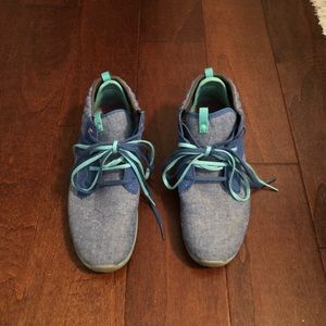 Cushe Blue/Turquoise Sneakers w/ Colored Laces